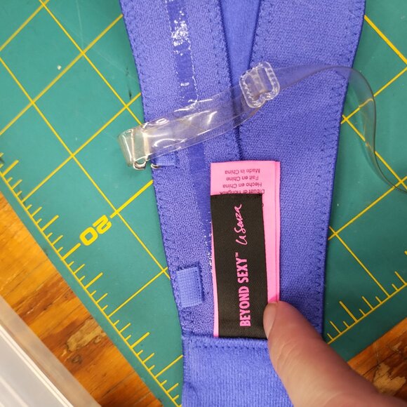 La SENZA Royal Blue Bejeweled Strapless Bra - Size 36D - Picture 5 of 6